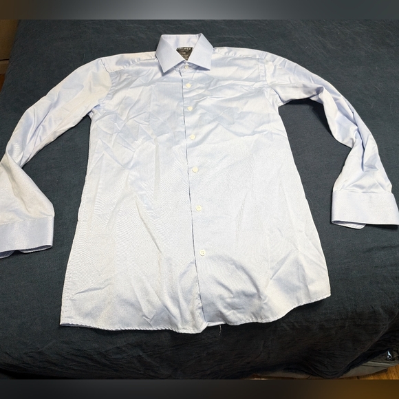 Drapey Light Blue Button up Shirt - Picture 1 of 6